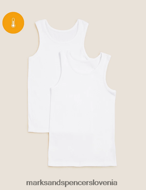2pk termo brezrokavniki bela Marks & Spencer oblačila otroci 6T8F6X8421