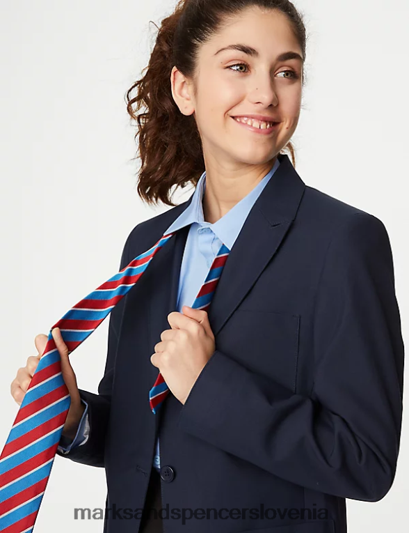 ozek šolski blazer mornarica Marks & Spencer šolska uniforma otroci 6T8F6X9416