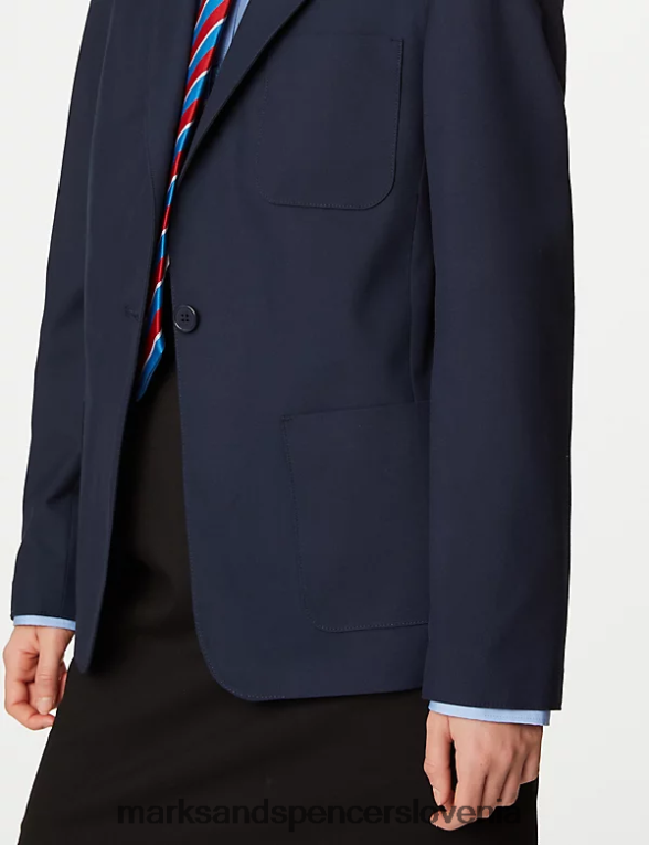 ozek šolski blazer mornarica Marks & Spencer šolska uniforma otroci 6T8F6X9416