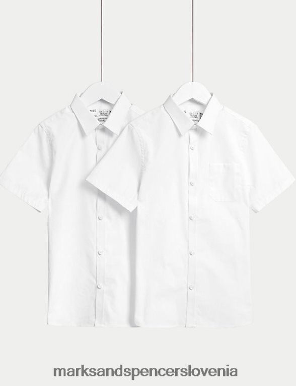 2pk ozke šolske srajce bela Marks & Spencer šolska uniforma otroci 6T8F6X8429