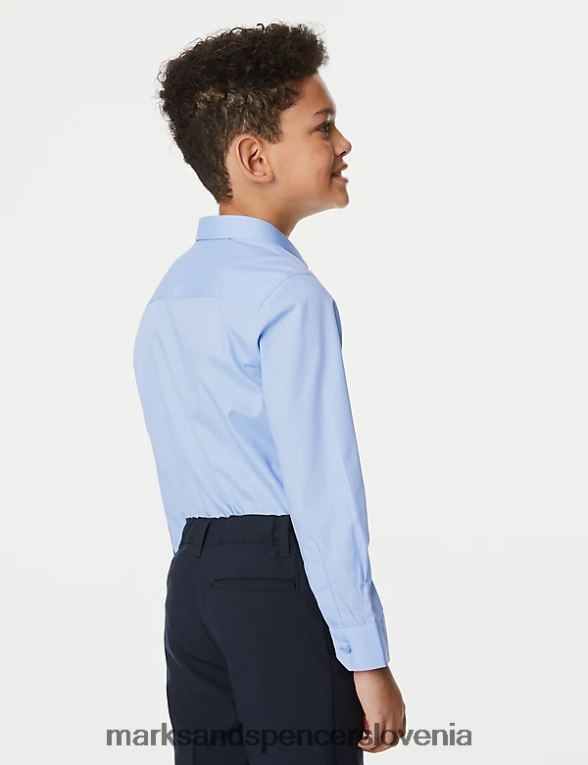 2pk ozke šolske srajce brez železa modra Marks & Spencer šolska uniforma otroci 6T8F6X8074