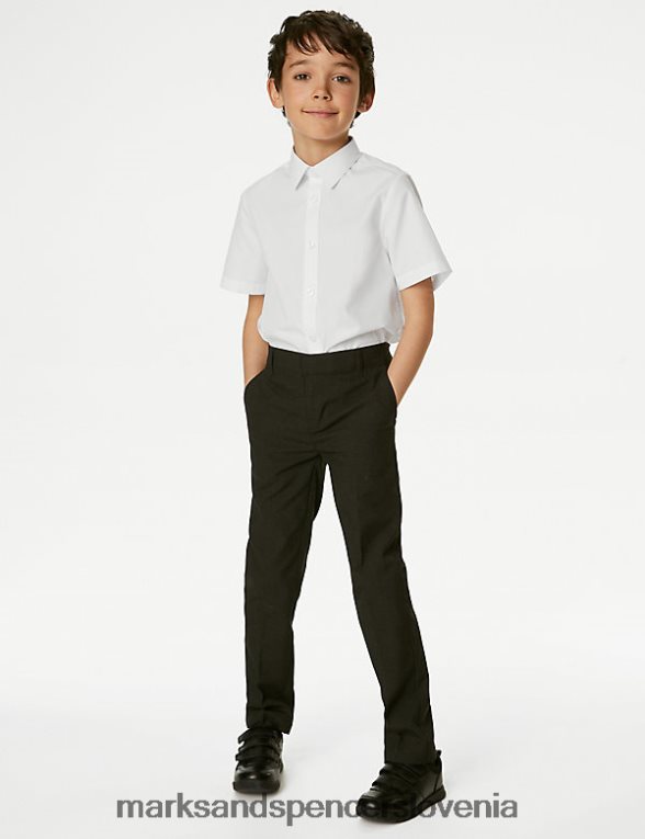 3pk plus fit šolske srajce za enostavno likanje bela Marks & Spencer šolska uniforma otroci 6T8F6X8382