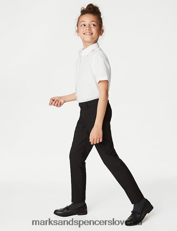 3pk plus fit šolske srajce za enostavno likanje bela Marks & Spencer šolska uniforma otroci 6T8F6X9634