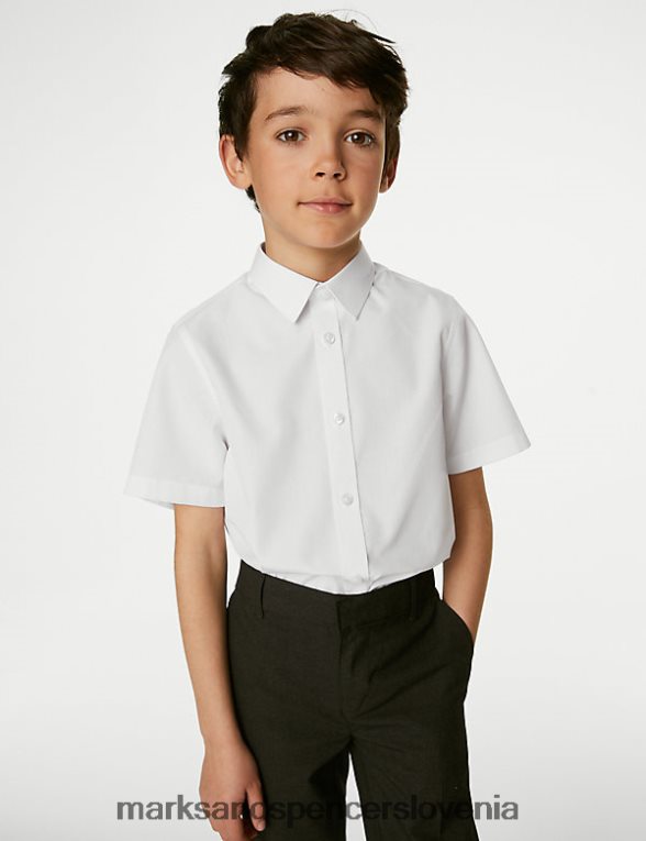 3pk šolske srajce za enostavno likanje bela Marks & Spencer šolska uniforma otroci 6T8F6X8069