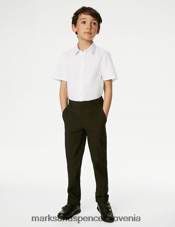 3pk tanke šolske srajce za enostavno likanje bela Marks & Spencer šolska uniforma otroci 6T8F6X7860