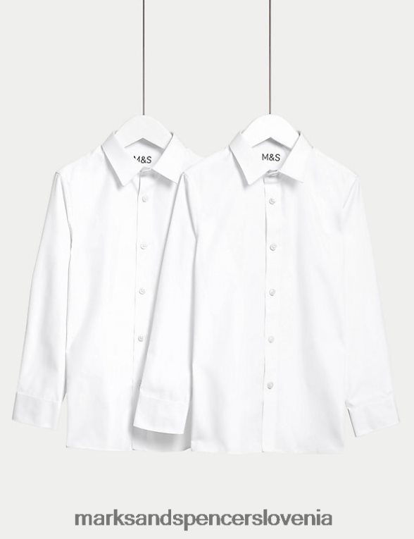 Raztegljive šolske srajce 2pk bela Marks & Spencer šolska uniforma otroci 6T8F6X8587