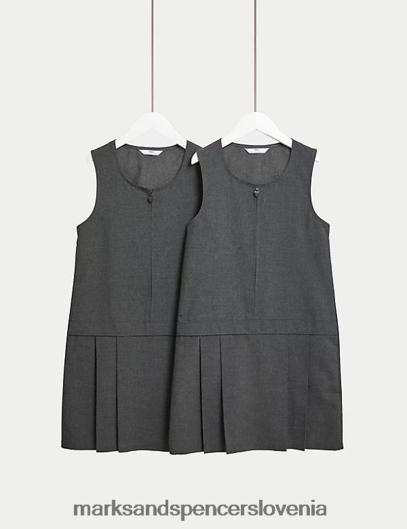 2pk, odporne na mečkanje, šolske pajkice siva Marks & Spencer šolska uniforma otroci 6T8F6X9198