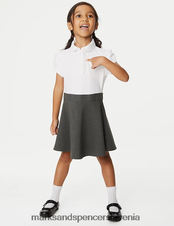 bombaž bogat šolski pinafore siva Marks & Spencer šolska uniforma otroci 6T8F6X9346