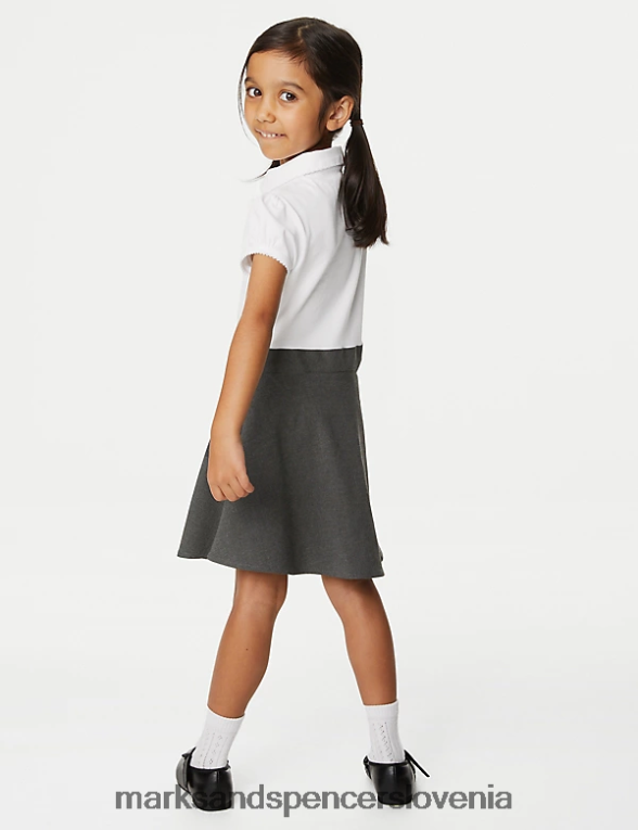 bombaž bogat šolski pinafore siva Marks & Spencer šolska uniforma otroci 6T8F6X9346