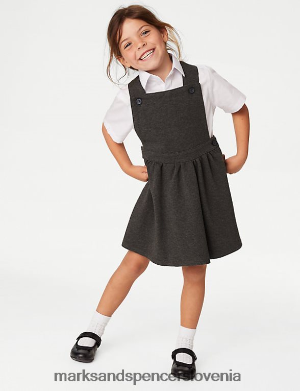 dres šolski pinafore siva Marks & Spencer šolska uniforma otroci 6T8F6X9204