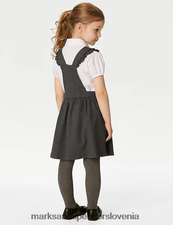 šolska prednja stran iz jerseyja siva Marks & Spencer šolska uniforma otroci 6T8F6X8873