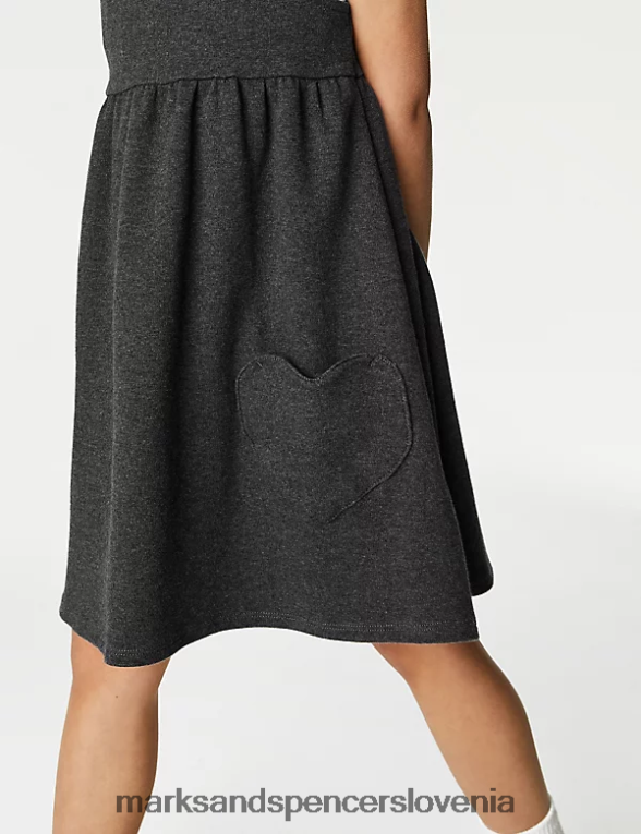 Šolski žepni žep iz jerseya siva Marks & Spencer šolska uniforma otroci 6T8F6X8940