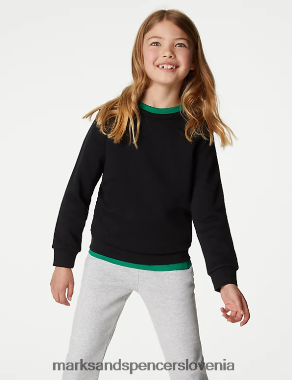 navaden šolski pulover Črna Marks & Spencer šolska uniforma otroci 6T8F6X7963