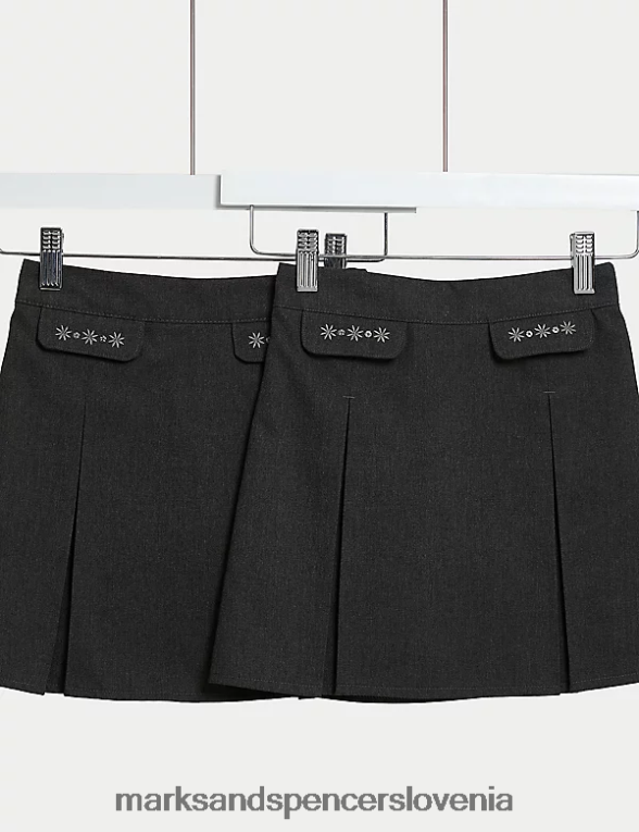 2pk vezena šolska krila siva Marks & Spencer šolska uniforma otroci 6T8F6X8967