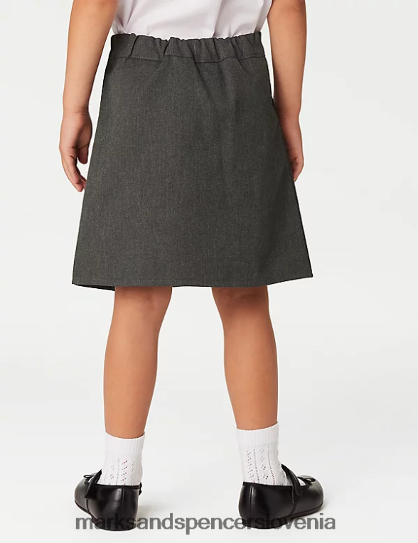 2pk vezena šolska krila siva Marks & Spencer šolska uniforma otroci 6T8F6X8967