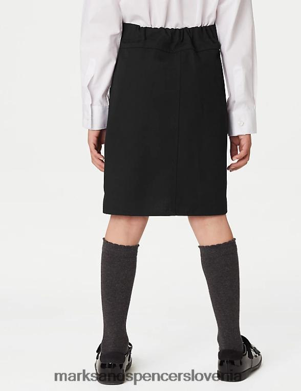 šolsko krilo s trajnimi gubami Črna Marks & Spencer šolska uniforma otroci 6T8F6X9678