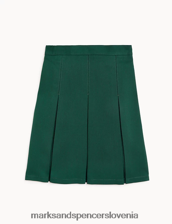 šolsko krilo s trajnimi gubami zelena Marks & Spencer šolska uniforma otroci 6T8F6X9359