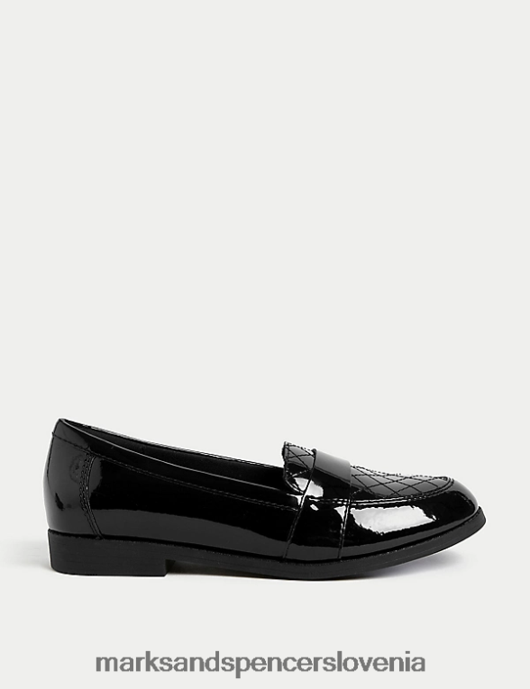 patentirane šolske mokasine Freshfeet Črna Marks & Spencer šolska uniforma otroci 6T8F6X9757