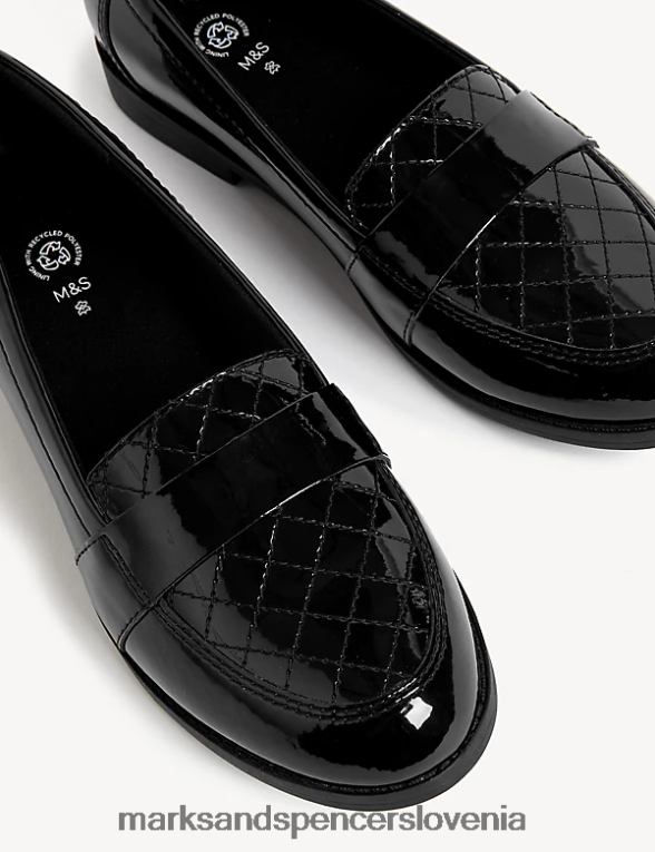 patentirane šolske mokasine Freshfeet Črna Marks & Spencer šolska uniforma otroci 6T8F6X9757