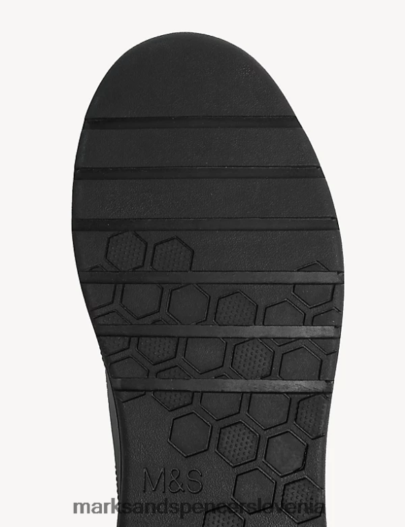 usnjeni copati Freshfeet Riptape Črna Marks & Spencer šolska uniforma otroci 6T8F6X8707