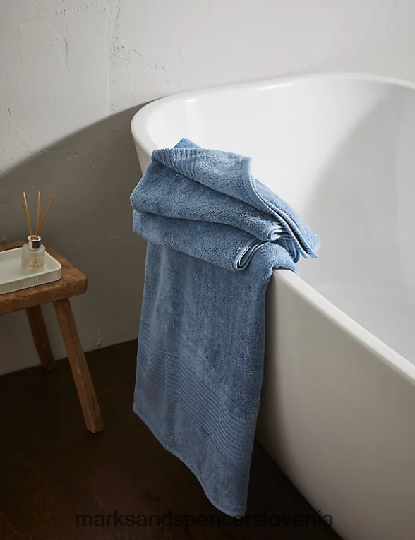 luksuzna brisača iz egiptovskega bombaža denim Marks & Spencer dodatki uniseks 6T8F6X3630