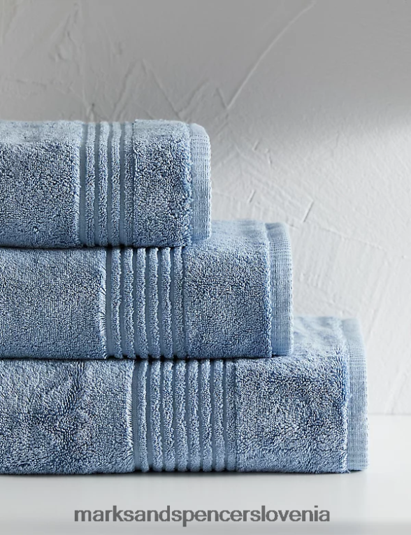 luksuzna brisača iz egiptovskega bombaža denim Marks & Spencer dodatki uniseks 6T8F6X3630