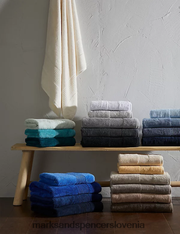 luksuzna brisača iz egiptovskega bombaža denim Marks & Spencer dodatki uniseks 6T8F6X3630