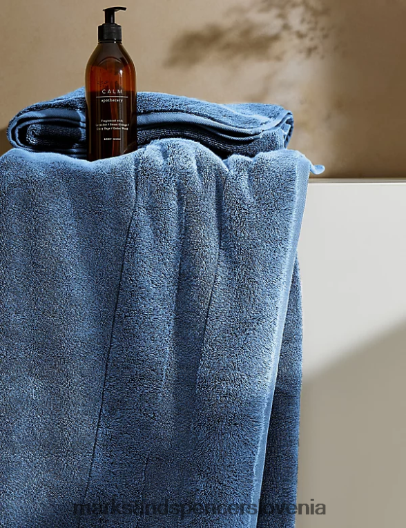 najboljša turška luksuzna bombažna brisača denim Marks & Spencer dodatki uniseks 6T8F6X3609