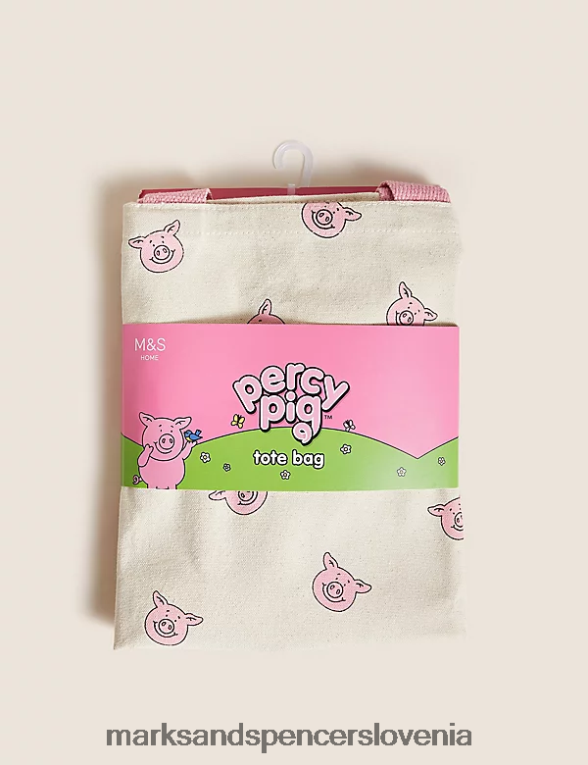 velika torba percy pig bež Marks & Spencer dodatki uniseks 6T8F6X3308