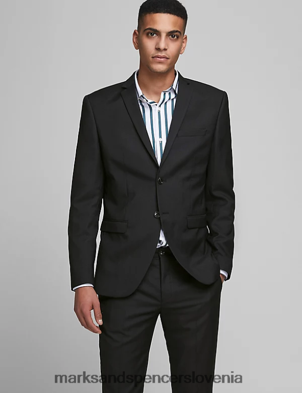 krojen blazer Črna Marks & Spencer oblačila uniseks 6T8F6X6203
