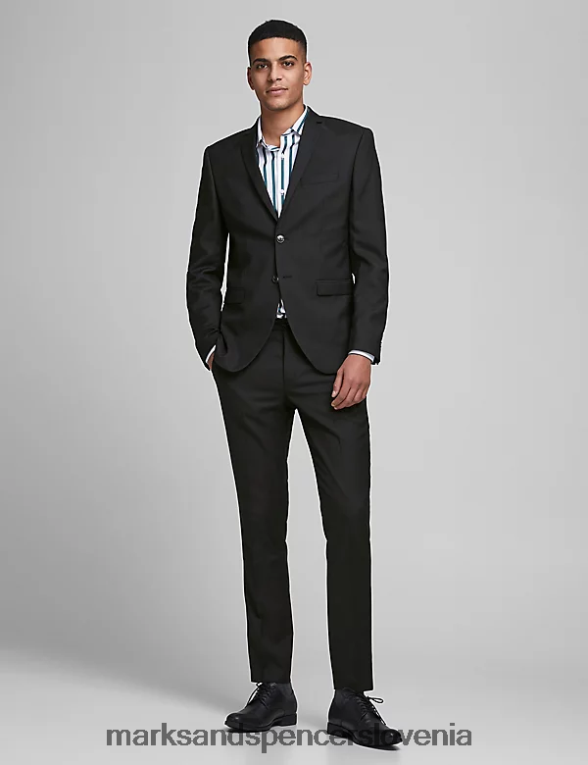 krojen blazer Črna Marks & Spencer oblačila uniseks 6T8F6X6203