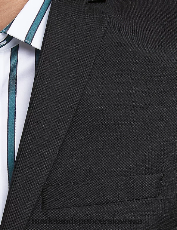 krojen blazer Črna Marks & Spencer oblačila uniseks 6T8F6X6203