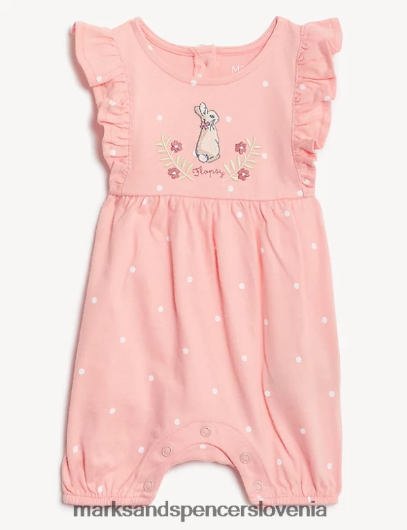 hlače peter rabbit iz čistega bombaža roza mešanica Marks & Spencer oblačila uniseks 6T8F6X7728