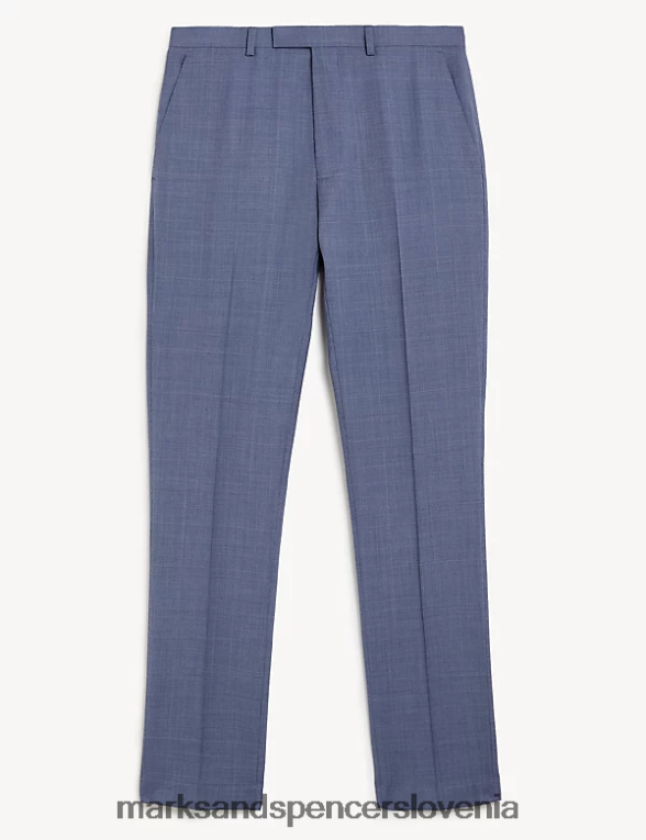 kariraste hlače slim fit iz čiste volne lahke letalske sile Marks & Spencer oblačila uniseks 6T8F6X5181