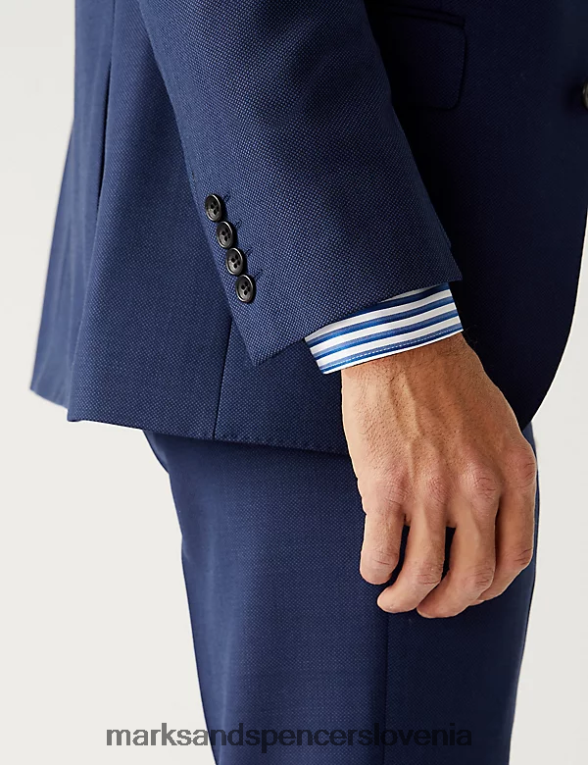 navaden suknjič iz čiste volne modra Marks & Spencer oblačila uniseks 6T8F6X5750