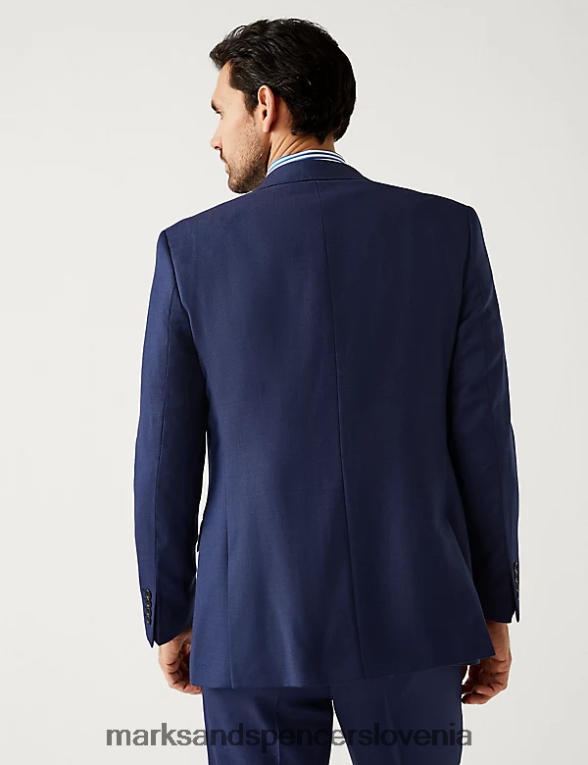 navaden suknjič iz čiste volne modra Marks & Spencer oblačila uniseks 6T8F6X5750