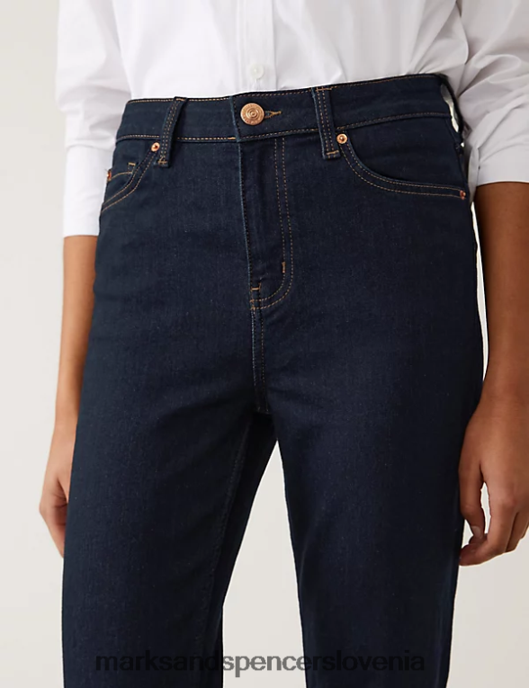 eva bootcut kavbojke indigo mešanica Marks & Spencer oblačila uniseks 6T8F6X483