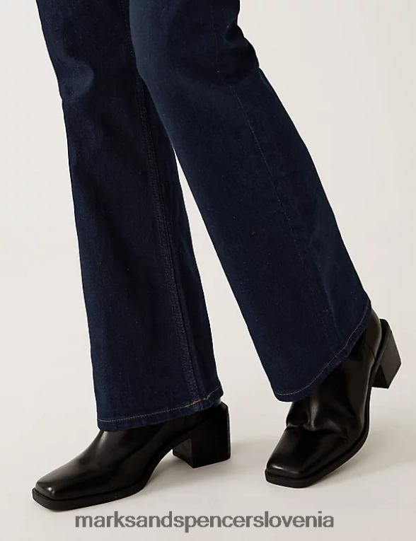 eva bootcut kavbojke indigo mešanica Marks & Spencer oblačila uniseks 6T8F6X483
