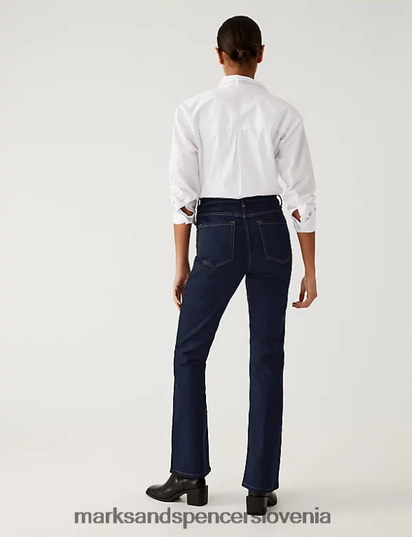 eva bootcut kavbojke indigo mešanica Marks & Spencer oblačila uniseks 6T8F6X483