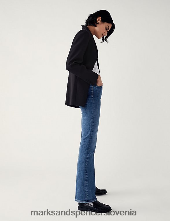 eva bootcut kavbojke svetlo indigo Marks & Spencer oblačila uniseks 6T8F6X865