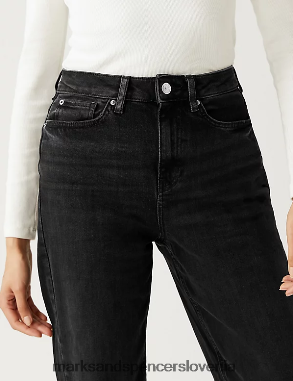 mamine kavbojke Črna Marks & Spencer oblačila uniseks 6T8F6X3092
