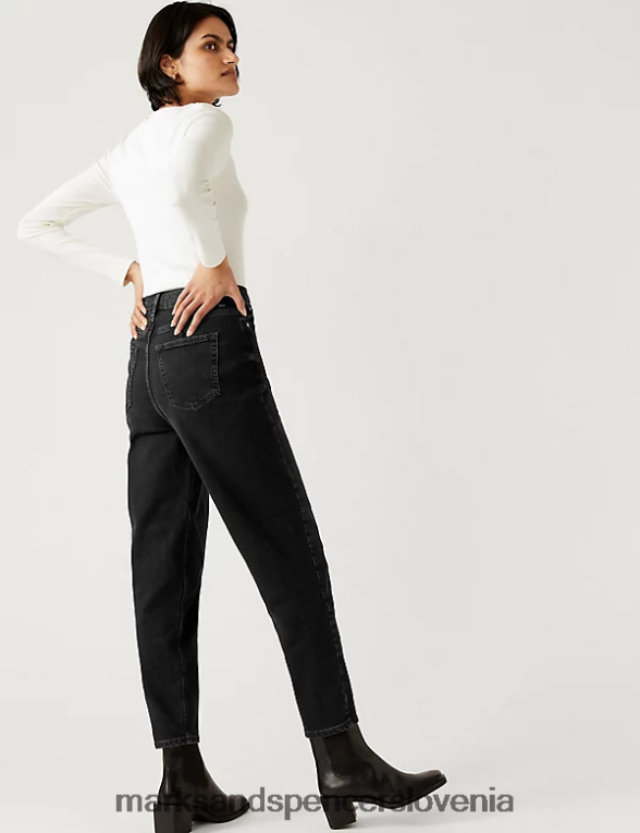 mamine kavbojke Črna Marks & Spencer oblačila uniseks 6T8F6X3092