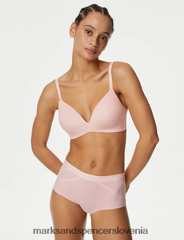 3pk body opredeljujejo kratke hlače z visoko postavo nežno roza Marks & Spencer oblačila uniseks 6T8F6X3841