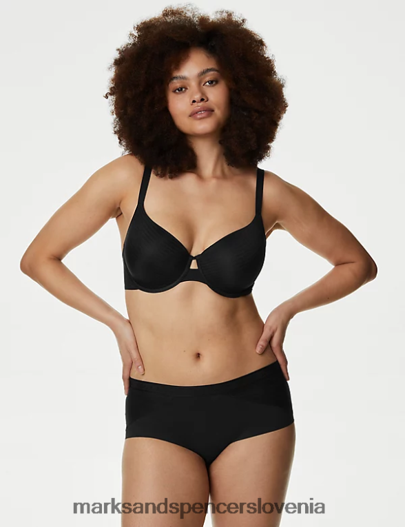 3pk body opredeljujejo kratke hlače z visoko postavo Črna Marks & Spencer oblačila uniseks 6T8F6X4226