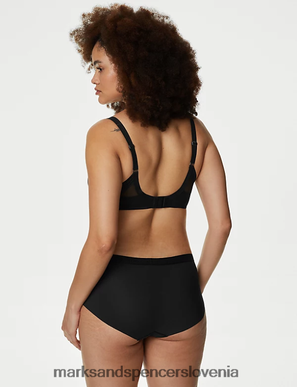 3pk body opredeljujejo kratke hlače z visoko postavo Črna Marks & Spencer oblačila uniseks 6T8F6X4226