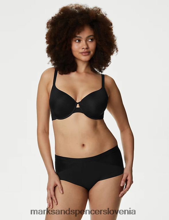 3pk body opredeljujejo kratke hlače z visoko postavo Črna Marks & Spencer oblačila uniseks 6T8F6X4226