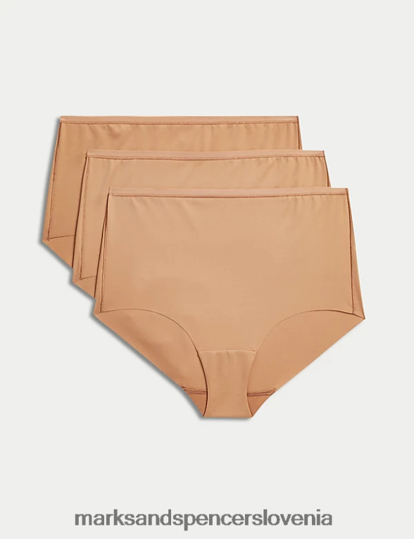 3pk flexifit no vpl kratke hlače z visokim pasom bogat jantar Marks & Spencer oblačila uniseks 6T8F6X3926