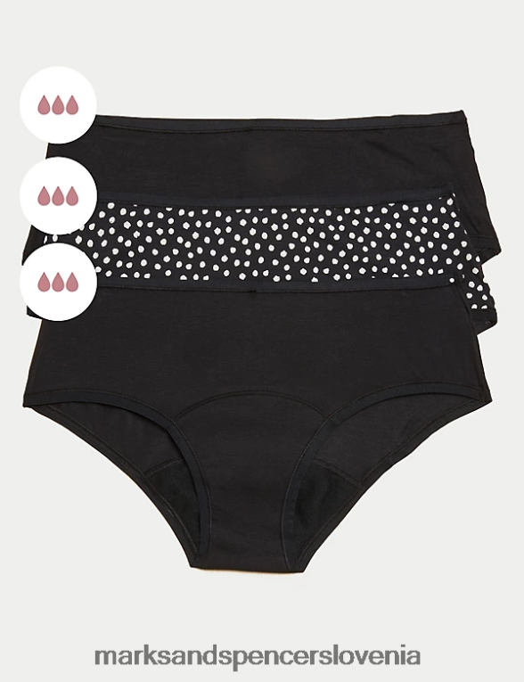 3pk težke kratke hlače z nizko postavo črna mešanica Marks & Spencer oblačila uniseks 6T8F6X3961