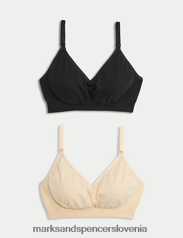 2pk brezšivni nedrčki za dojenje s polnimi košaricami mešanica opalina Marks & Spencer oblačila uniseks 6T8F6X4191