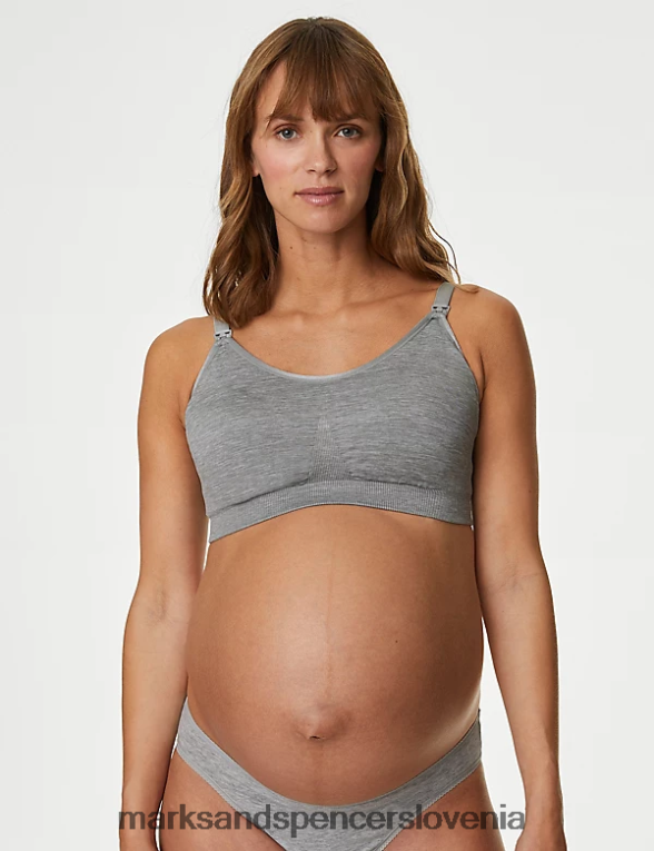 2pk brezšivni nedrčki za dojenje s polnimi košaricami siva mešanica Marks & Spencer oblačila uniseks 6T8F6X4602